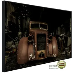 papermoon Infrarotheizung »EcoHeat - Altes Auto «, Matt-Effekt - bunt