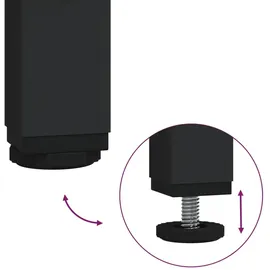 vidaXL Garderobenständer mit Schuhablage Grau Sonoma 70 x 34 x 184 cm