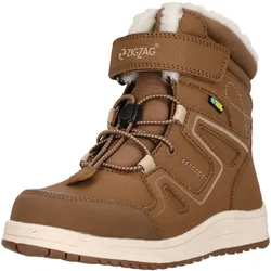 Stiefel ZIGZAG "Rincet", Gr. 29, braun, Polyurethane, Kunstfaser, casual, Schuhe, mit praktischem Schnellschnürsystem