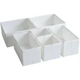 luxuskollektion Schubladen Organizer 6-tlg. weiß
