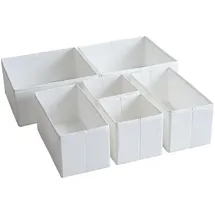 luxuskollektion Schubladen Organizer 6-tlg. weiß