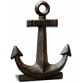 Loberon Türstopper 3er Set Anker, authentischer Antik-Look, Klassische Handarbeit, maritimes Flair, Türhalter, Dekoration, Eisen, Dunkelbraun