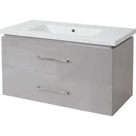 Mendler Waschbeckenunterschrank HWC-D16 91,5 x 54 x 46 cm Grau