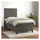 vidaXL Boxspringbett 100 x 200 cm Dunkelgrau