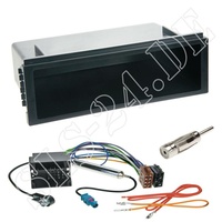 SCHLAUER-SHOP24 Autoradio Einbauset Antennenadapter+Anschlusskabel+Ablagefach VW Polo Lupo Fox