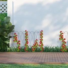 Relaxdays Rankgitter 127 x 0 x 0 cm Rotbraun