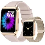 Smartwatch, Smartwatch Damen Herren, 1.69" HD Fitness Tracker Uhren für Android IOS, IP67 Wasserdicht Pulsmesser Schrittzähler Aktivitätstracker