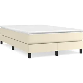 vidaXL Boxspringbett 120 x 200 cm Creme