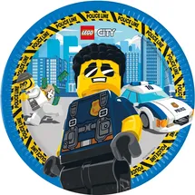 Godan Lego City Pappteller 23cm 8St
