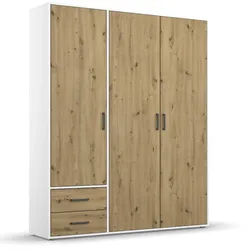 rauch BLUE Kleiderschrank Voyager 140 x 194 cm Holzoptik Alpinweiß / Eiche Artisan