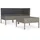 vidaXL Garten-Lounge-Set 3-tlg. grau 310188
