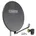 Schwaiger Satellitenschüssel Komplettset - Ø 88 cm Aluminium Quad LNB 4-Fach - Digital HD & 4K Empfang - Integrierte Kabelführung & wetterfest