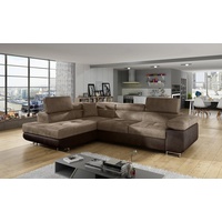 yourhouse24 Ecksofa ANTON L-form Schlafsofa Wohnlandschaft Links Rechts Couch Bettkasten