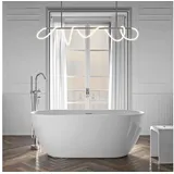 Bernstein - Freistehende Badewanne jazz plus 2.0 160x75x59 cm Weiß glänzend
