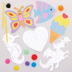 Sandkunst Magnet Set  (pro Set 8) Bastelmaterial