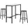 Homcom Bartisch Set 100 x 40 x 90 cm mehrfarbig
