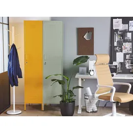 Beliani Frome Garderobenschrank 50 x 38 x 185 cm grün