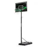 Salta Forward - Basketballständer - Höhenverstellbar von 230-305 cm - Basketballkorb auf Rollen - für Kinder und Erwachsene - Outdoor - Schwarz