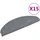 vidaXL Stufenmatte 65 x 21 cm Hellgrau