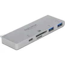 DeLock 64078 USB-C USB 3.2 Gen 1 Multiport Hub Grau