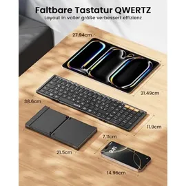 protoarc XK01 Faltbare Tastatur DE