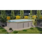 Karibu Holz-Pool Modell X4 wassergrau