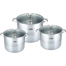 COFI 1453 Edelstahl Kochtopf-Set 6-tlg. 26 cm + 28 cm + 30 cm