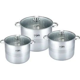 COFI 1453 Edelstahl Kochtopf-Set 6-tlg. 26 cm + 28 cm + 30 cm