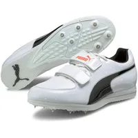 Puma evoSPEED Triple Jump Leichtathletikschuhe white/black/lava blast 46