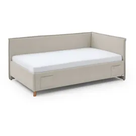 Meise Möbel meise.möbel Polsterbett Fun 140 x 200 cm Stoff Beige