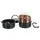 Trixie Reise-Set, Futtertonne / 2 l, 0,75 l, dunkelgrau