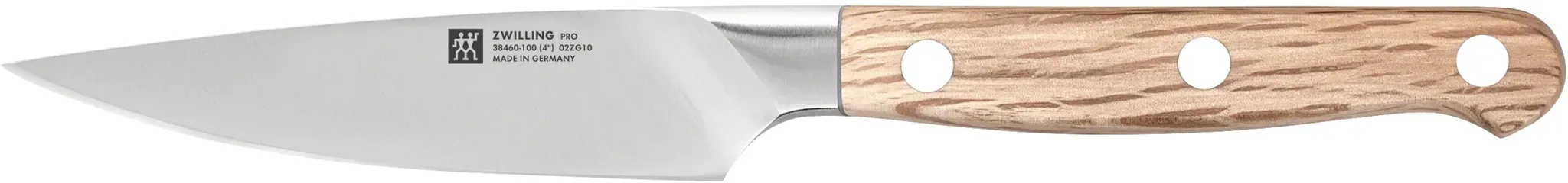 ZWILLING Pro Wood Spick- und Garniermesser 10 cm, Steineiche