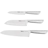 Tefal Precision Messerset 3-tlg. Kochmesser 15 cm/Universalmesser 12 cm/Schälmesser 9 cm grau