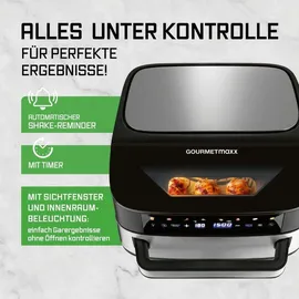 GOURMETmaxx AirGenius Heißluftfritteuse 7 L schwarz