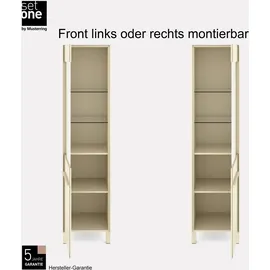 Set One by Musterring Standvitrine Reno 48 x 42 x 197 cm Braun
