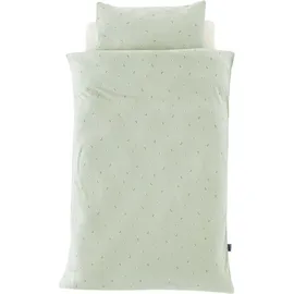Träumeland Bettwäsche Jersey Fiore 100/135cm und 40/60cm - grün