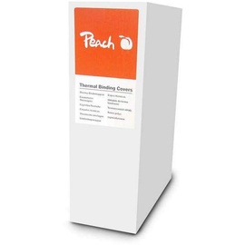 Peach PBT406-08 Thermobindemappe, A4, 80 g/m2, 80 Stück, weiß
