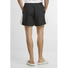 URBAN CLASSICS Badeshorts Urban Classics Retro Look Schwarz L