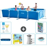 Rechteckiger Frame Pool - 450x220x84 Cm - 7-teilig  S4