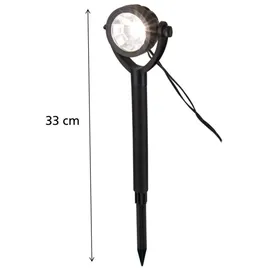 Light & More LED Solarleuchte Erdspieß 6er Set schwarz