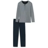 SCHIESSER Pyjama Ebony in Blau | Gr.: 106