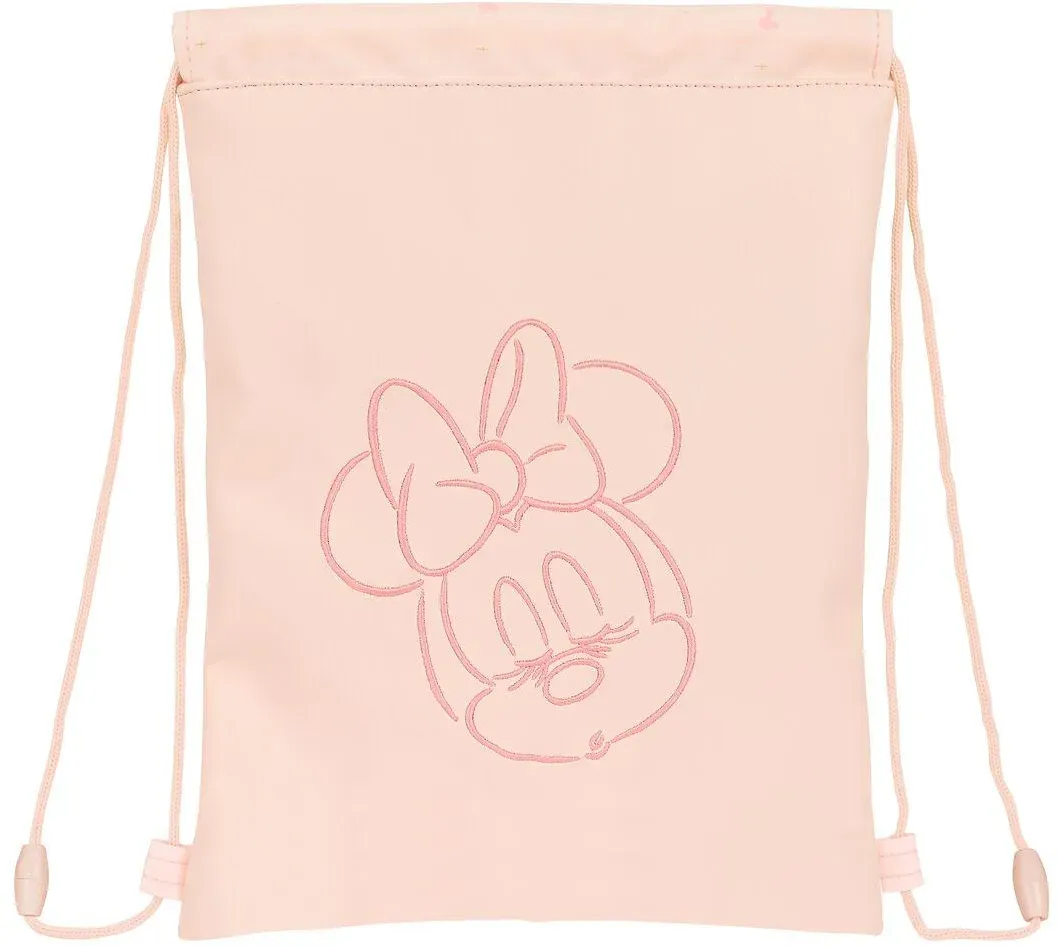 Mit Schnüren gebundener Rucksack Minnie Mouse Pink (26 x 34 x 1 cm)