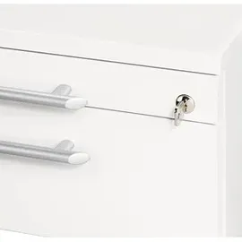 Hammerbacher Flexiline II Standcontainer 42,8 x 76 x 80 cm weiß