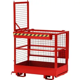 R+R INDUSTRIETECHNIK Arbeitskorb Stahl 1200x800x1950mm Feuerrot