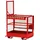 R+R INDUSTRIETECHNIK Arbeitskorb Stahl 1200x800x1950mm Feuerrot