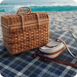 krumad Picknickdecke XXL 200 x 200 cm beige