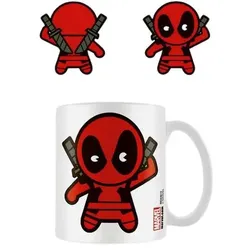 (Schwarz, Grau, Rot, Weiß) Deadpool Chibi Tasse
