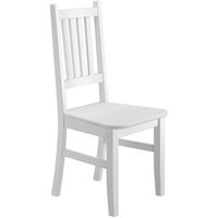 Erst-Holz Weißer Stuhl Eris Küchenstuhl Massivholzstuhl Esszimmerstuhl Kiefer 90.71-01 W