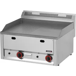 Snackplatte Gusseisen gerillt Glatt 66 Gas - Linie 600 C6PASFRLG66 Casselin