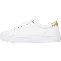 Tommy Hilfiger Damen Vulcanized Sneaker Canvas Schuhe, Weiß (White), 37 EU